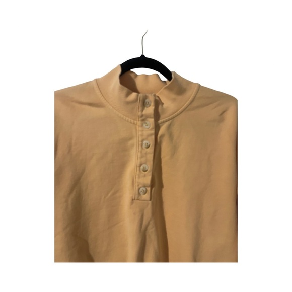 CALIA Athletic Workout Orange Button Neck Long Sleeve Sweater Size Large - Picture 2 of 7